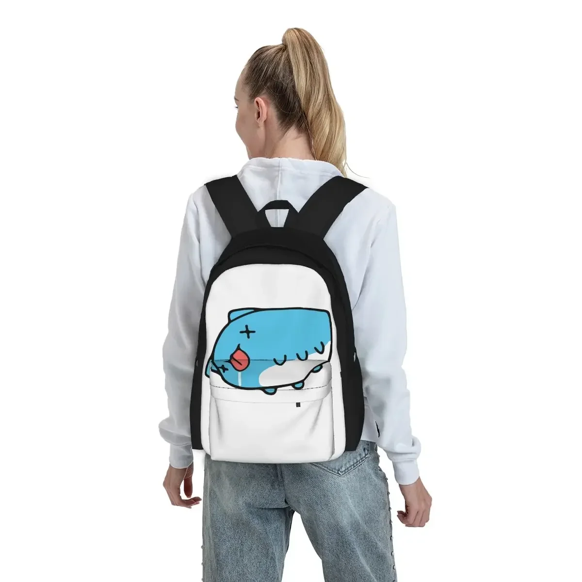 Comic Cat, Bug Cat Capoo Backpacks Boys Girls Bookbag Students School Bags Cartoon Kids Rucksack Travel Rucksack Shoulder Bag