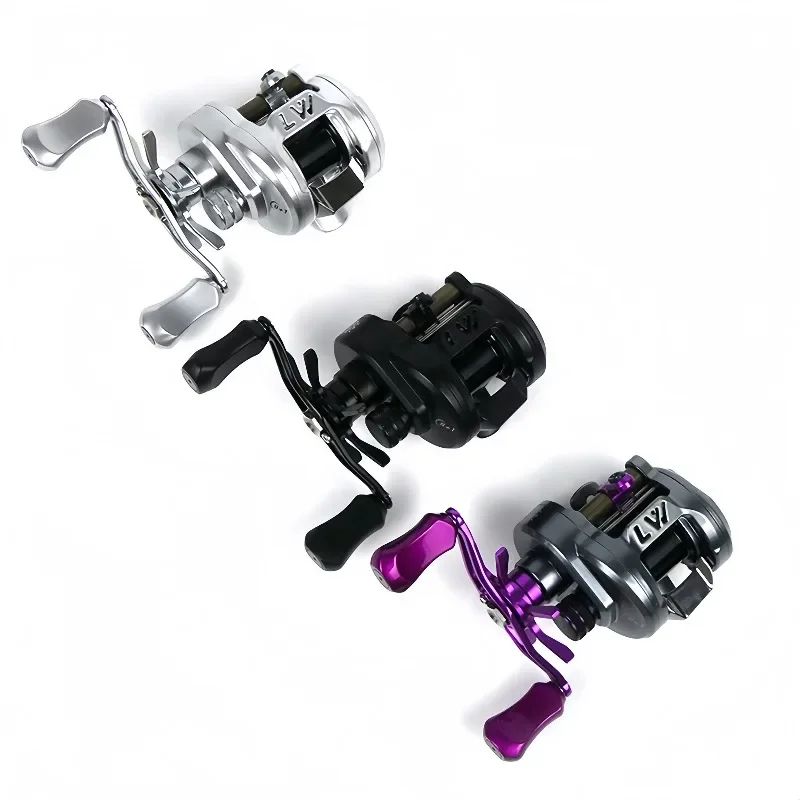 Carrete de pesca LW A007 7,6:1 154g aleacion de magnesio-aluminio 4kgs carrete de pesca con freno magnetico