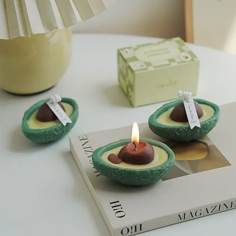 Imitation Avocado Aromatherapy Candle Scented Candle Aromatherapy Soy Wax Candles Wedding Birthday Candle Party Home Decoration