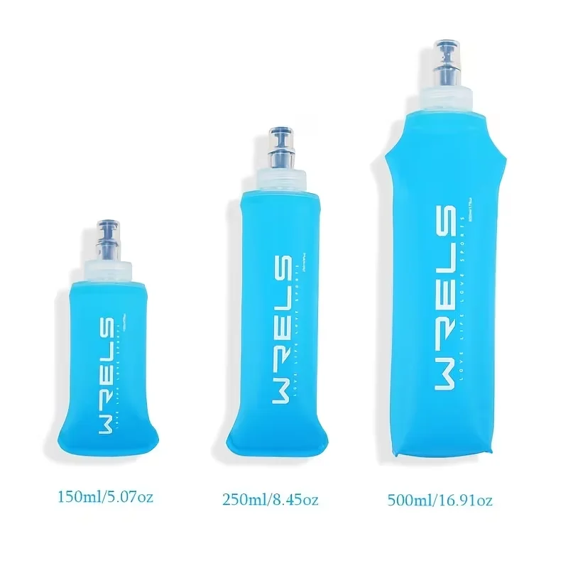 WRELS TPU Faltbare Weiche Trinkflasche für Wandern, Radfahren, Klettern, BPA-frei, Zusammenklappbare Flasche, Leichte Wasserflasche für Hydration Pack – Detail 5