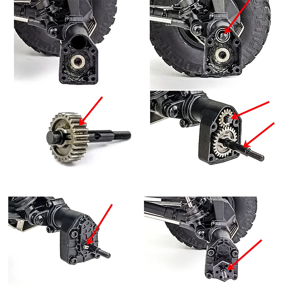 

MIBIDAO стальной передний и задний приводной вал CVD для AXIAL UTB18 Capra 1/18 RC автомобиль багги грузовик обновление аксессуары Запчасти