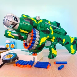 Toys Gun Soft Bullet Foam Blaster, Children Electric Continuous Launch Toy Bb Gun Military Firearms Series Soft Bullet Pistol