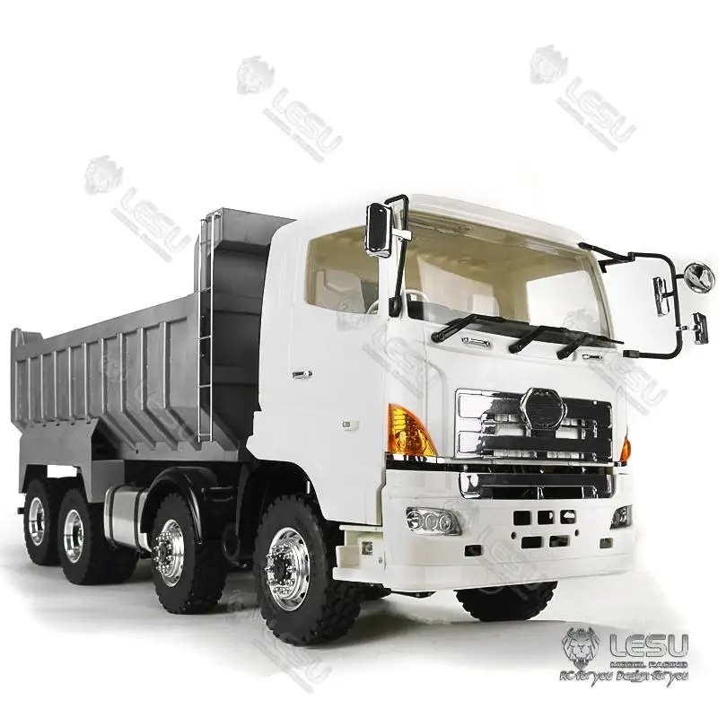 1/14LESU truck Metal dump truck mud head LS-Z0012-8X8 hydraulic dump truck model