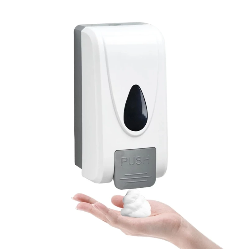 1000ML Manual Foaming Soap Dispenser Wall Mounted Hand Foam Soap Dispenser Push Pump Foaming Soap Dispenser