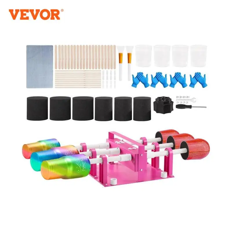 VEVOR 1/2/4/6 كأس تيرنر اتجاهين دوران متعدد بهلوان سبينر 1/2/4/6-Arm الحرف للمبتدئين لتقوم بها بنفسك مع مجموعة راتنجات الايبوكسي