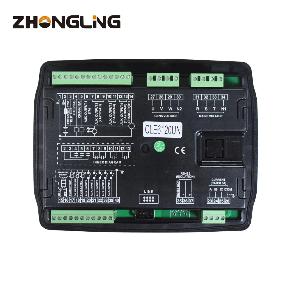 Controller del gruppo elettrogeno CLE6120UN ZHONGLING CLE6110UN HGM6120N Parti del generatore Controllo Datakom Modulo di controllo dell'avvio automatico per il gruppo elettrogeno
