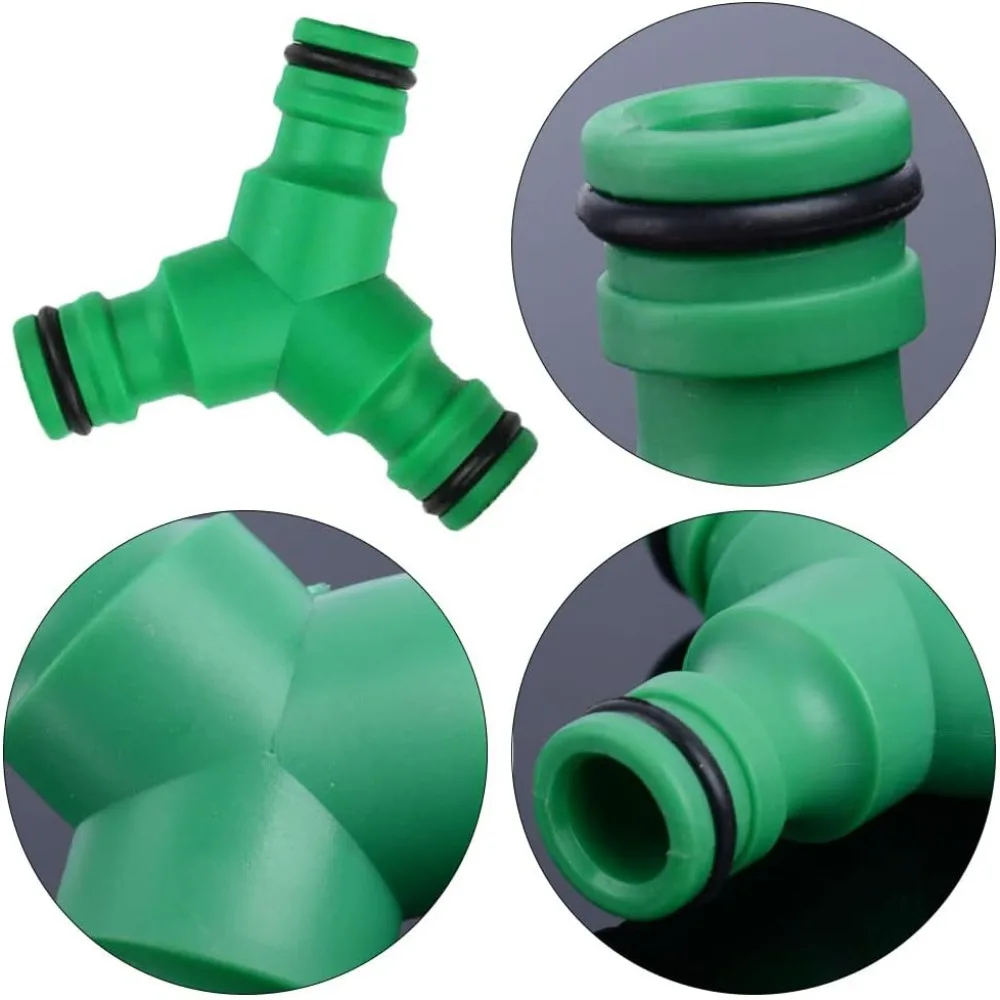 Splitter 1 Pcs Y Quick Connector No Leaking 3 Way Splitter Garden Hose Splitter Hose Connector Outdoor for Gardening Irrigation