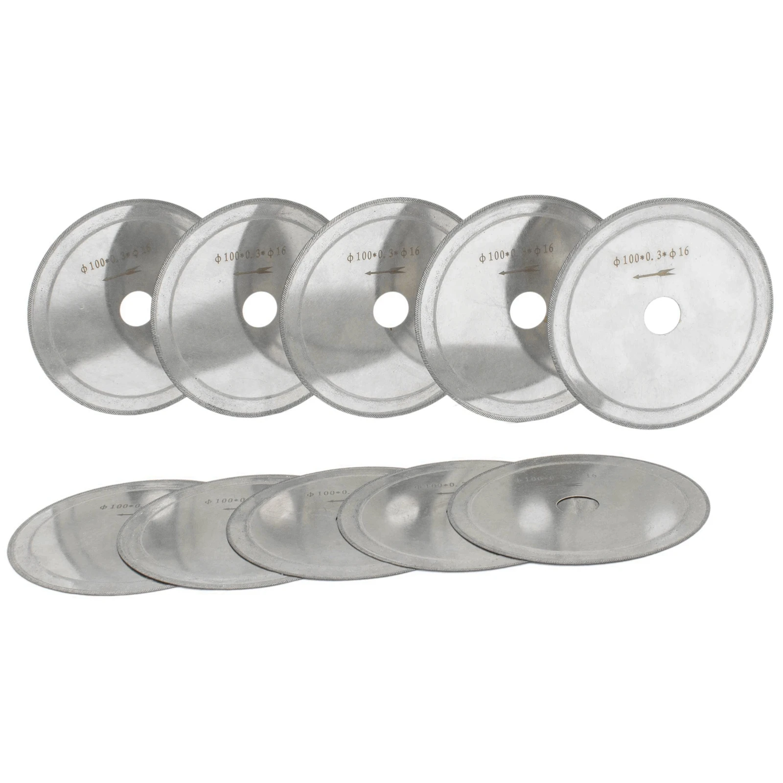 

10 шт., 4 дюйма, 100 мм, ультратонкий алмазный гранильный пильный диск, отрезной диск, отверстие в оправке 5/8 дюйма, 16 мм для драгоценного камня, стекла, ювелирного камня, камня