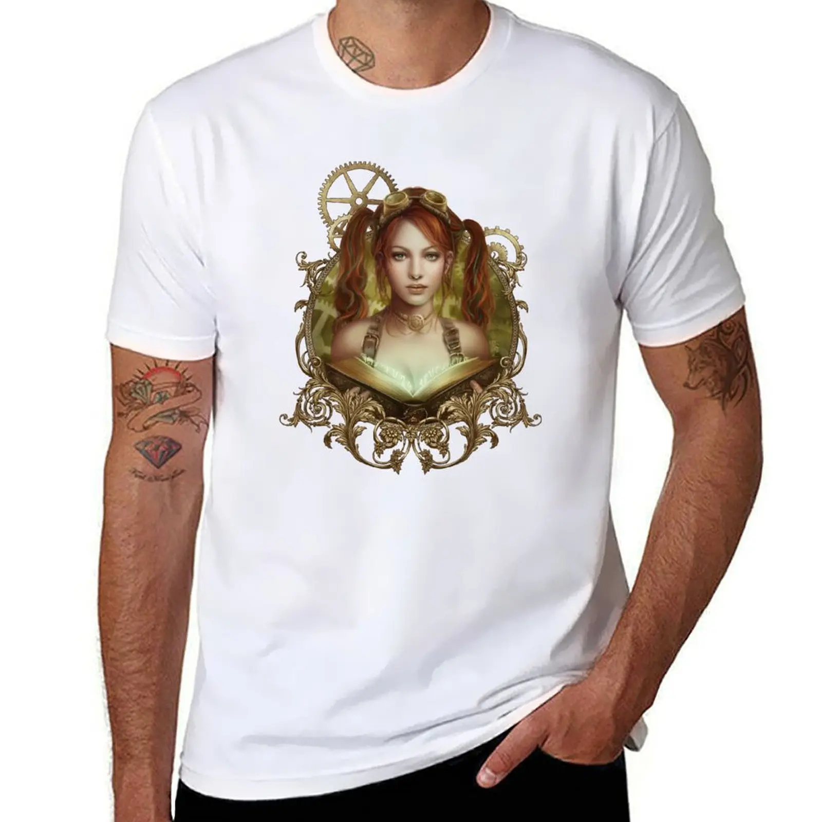 

Mechanic book T-Shirt t shirts for man pack white black cotton t-shirt plain for man package T-Shirt