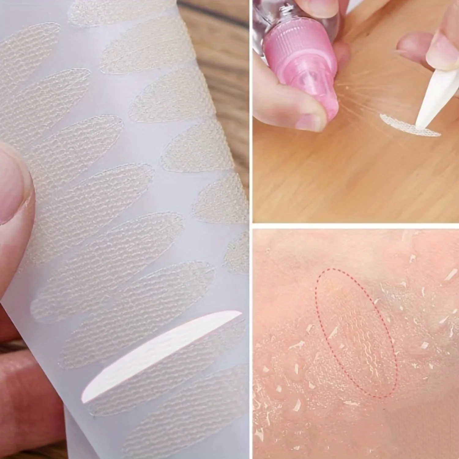 Eyelid Tape Stickers Eye Roll Lace Tool - Double Eyelid Tape