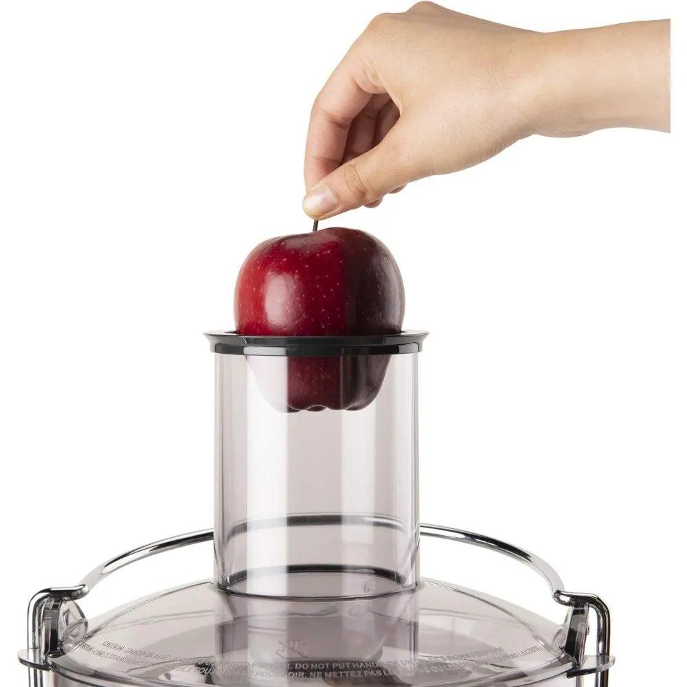 Соковыжималка Центробежная соковыжималка для фруктов, овощей и приготовления пищи, 27 унций/1,5 литра, 800 Вт, серый