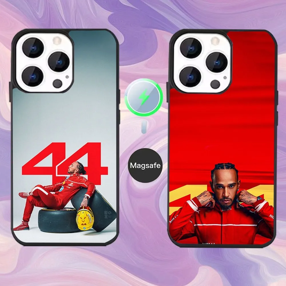 

44 L-Lewis H-Hamilton-S Phone Case For iPhone 16,15,14,13,12,11,Pro,Max,Plus,Mini,Magsafe,Magnetic Wireless Charging Case
