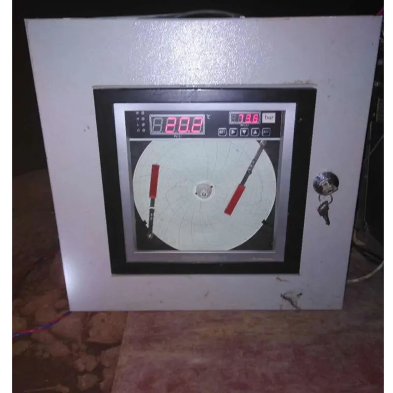 مسجل جدول درجة الحرارة والضغط على شكل دائرة ورقية أحادية/مزدوجة لاختبار الضغط الهيدروستاتيكي