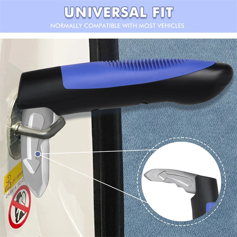 Car Door Assist Handle 2 In 1 Multifunction Vehicle Support Handles Window Breaker Portable Automotive Car Handle Assist