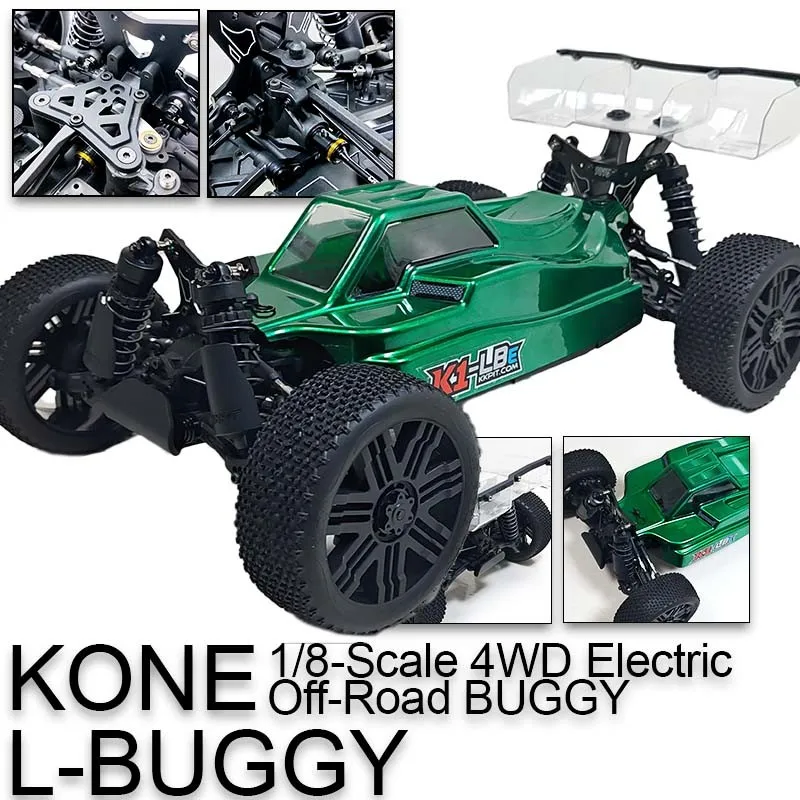 KKPIT KONE K1 L-BUGGY 1/8 Scale 4WD Electric Off-Road Buggy Brushless High-speed Vehicle RC Remote Control Cars Truck Model Toy