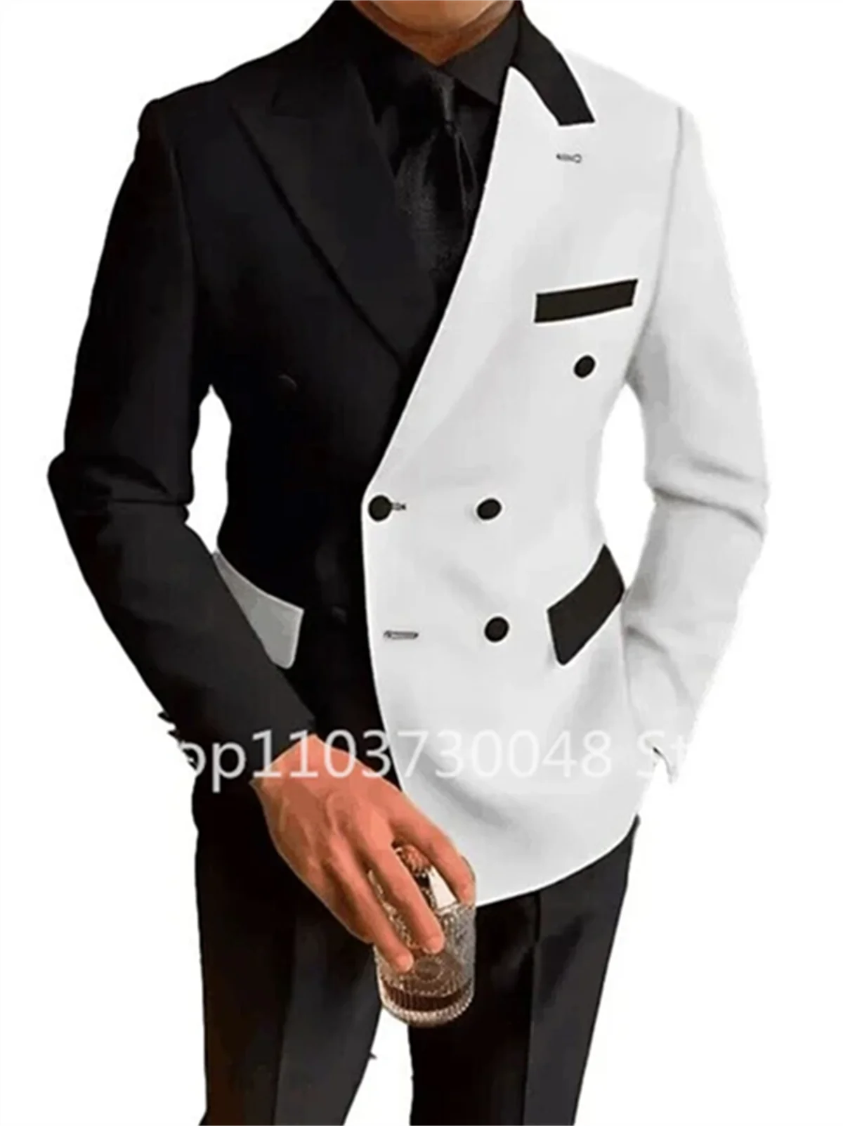 2 Piece Wedding Men Suits Slim Fit Peak Lapel Blazer Pants Formal Business Party Groom Wear Tuxedos Costume Homme