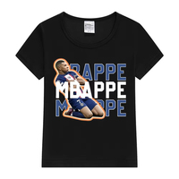 Brand Mbappe Avatar Printed Children's Clothing Summer Kid's Short-sleeved Sports Cotton T-shirt Personalized Baby Tops for Boys