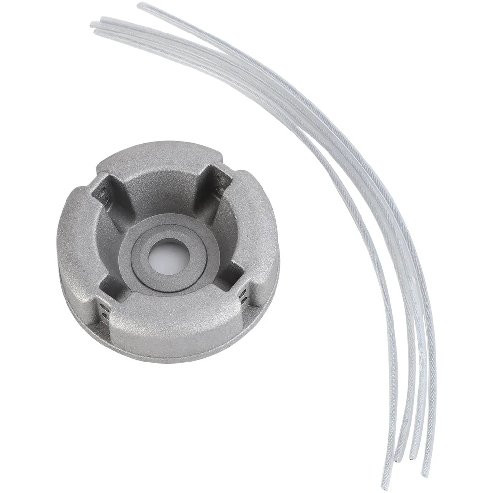 

Головка для триммера с тросами, утолщенная алюминиевая сменная головка для триммера со стальными тросами, запасные части для триммера для травы