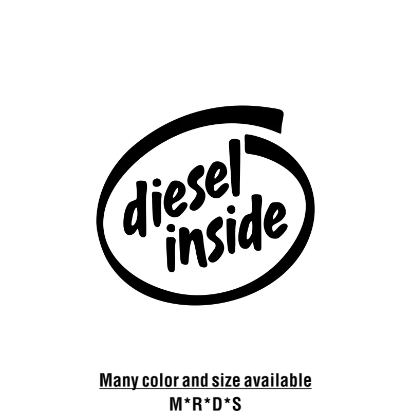 Diesel inside funny car sticker vinyl decal car auto stickers for car fuel tank cap cover car decor