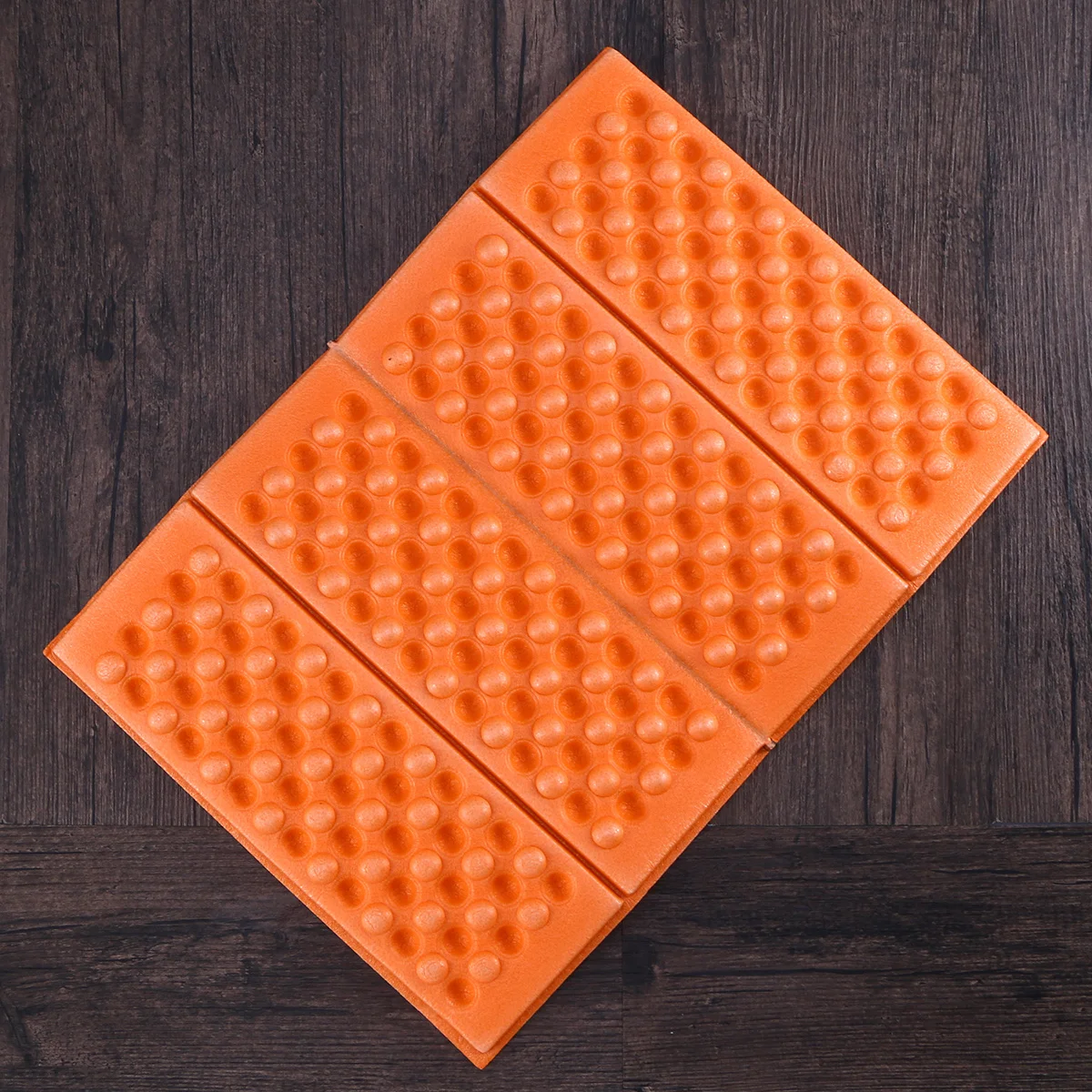 

4 PCS Foam Mattress Camping Pad Sitting for Backpacking Floor Orange Hiking Foldable Travel