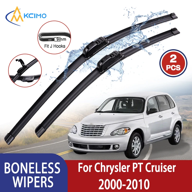 

Kcimo For Chrysler PT Cruiser 2000-2010 Car Wiper U-type Soft Rubber Boneless Wiper HD Quiet Durable Automotive Wiper 21"+20"