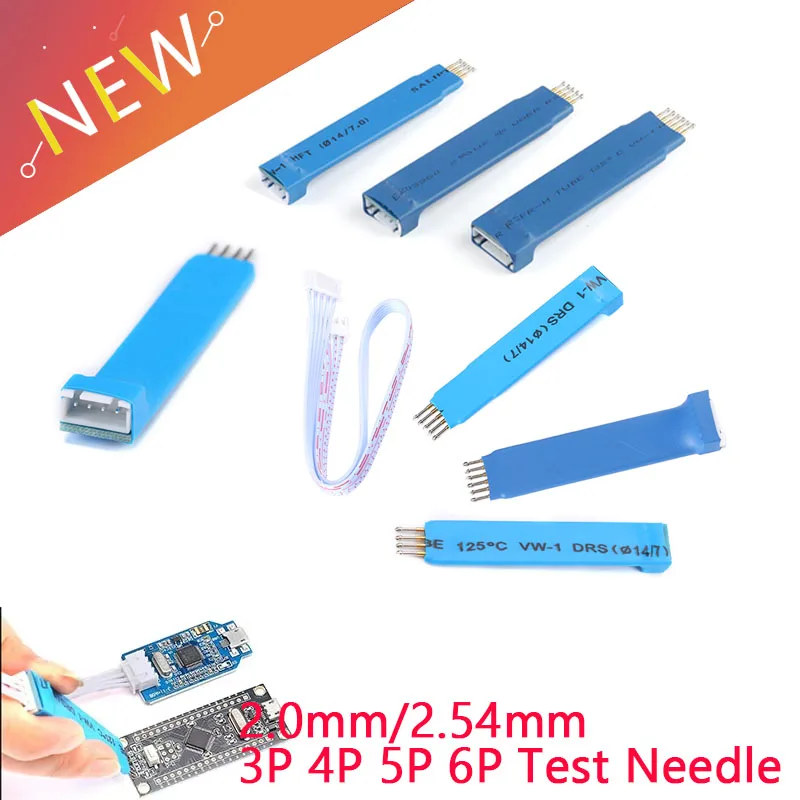 Igła testowa 2.0mm 2.54mm 3P 4P 5P 6P do programowania, sprężynowa, do programowania STC STM32 STM8, urządzeń jednokomputerowych, programowania, nagrywania, mikrokontrolerów