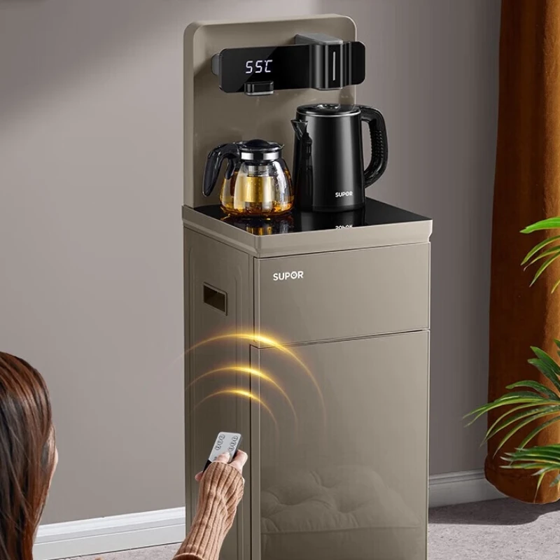 SUPOR Smart Water Dispenser with Remote Control, Bottom Placed Water Tank Fully Automatic Vertical Tea Brewing Machine CBJ33