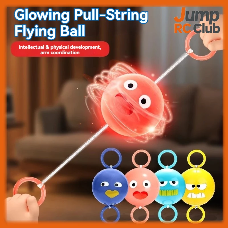 Magische UFO-bal, verdikte springbal met licht, speelgoed voor kinderen, buitenspeelgoed, voetbal, elastische gloeibal voor kinderen, leuk spel