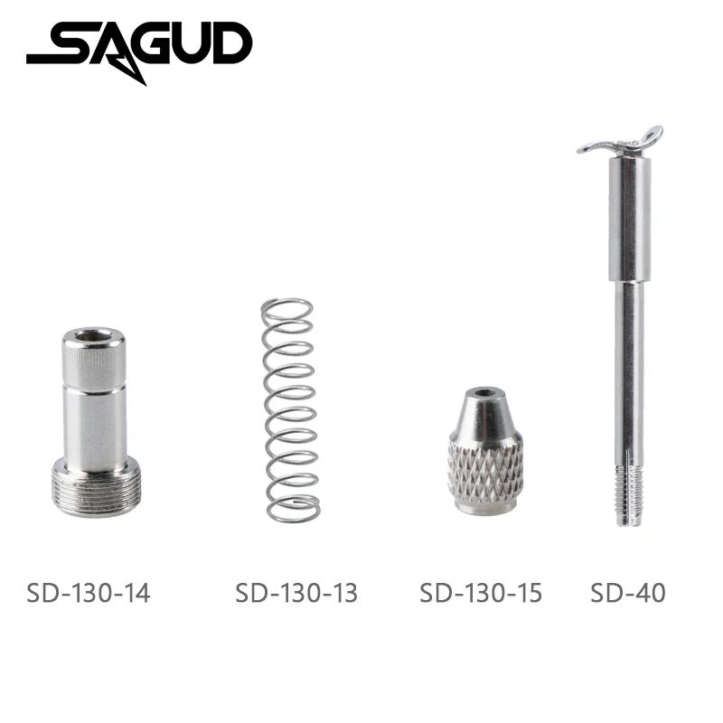 Sagud-airbrush Acessórios Tool Grupo Ajustando Alavanca Agulha Chucking Nut Pistola Peças de Reparo para Airbrushes Sd130 Series