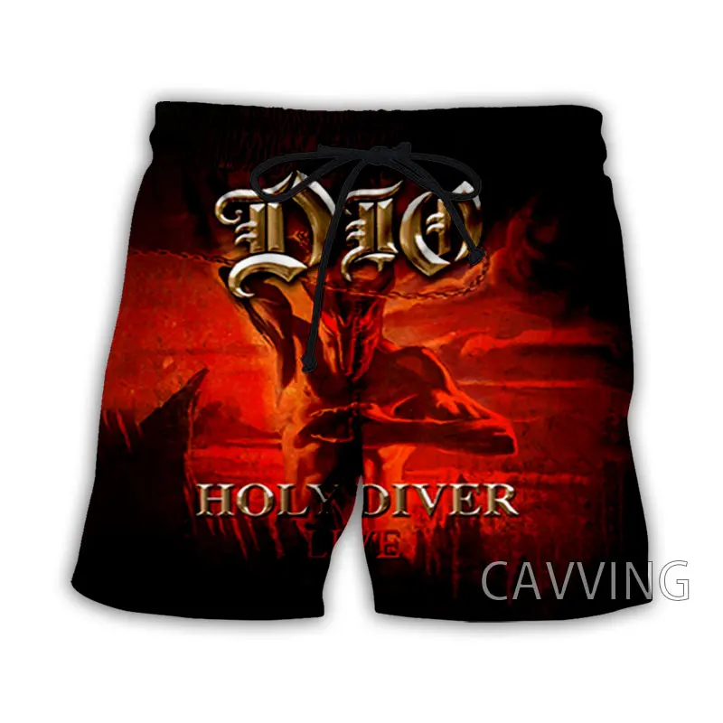 DIO Rock Summer 3D Print Beach Shorts Men Women Hip Hop Oversized Surfing Board Sport Pants Swimsuits Trunks Man Clothing
