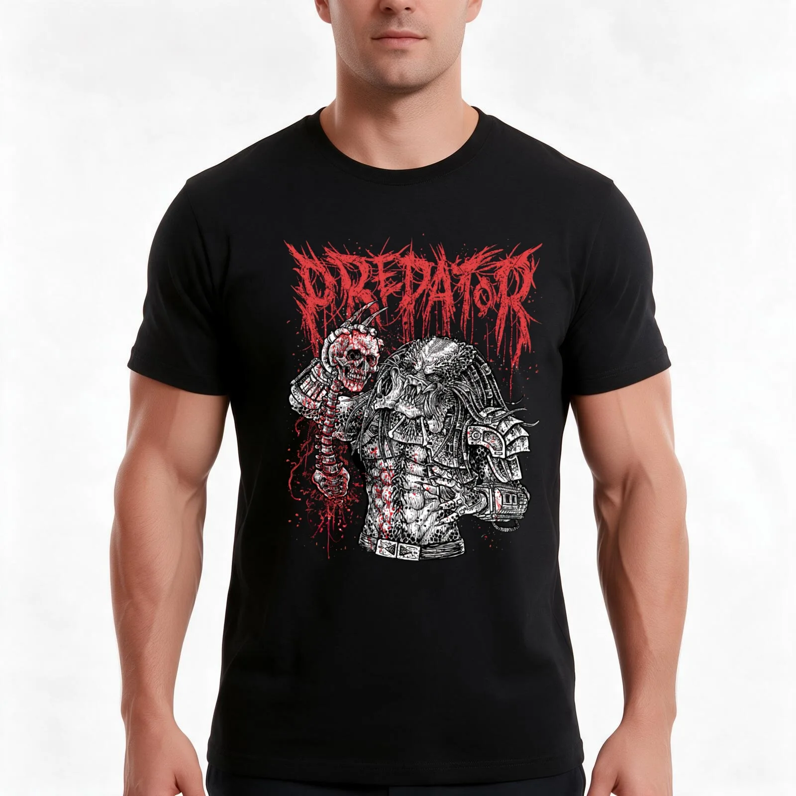 Trophy Kill T-Shirt, Summer Casual Cotton Tee, Oversized Streetwear Tops, Vintage Graphic Print, Loose Fit Short Sleeve