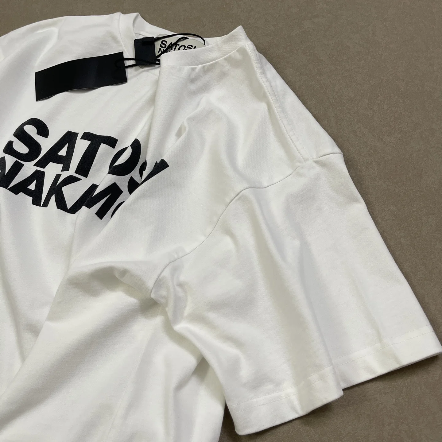Satoshi Nakamoto Logo Printed American Street Hip Hop Washed Vintage Reproduction Pure Cotton Short-Sleeved T-Shirt