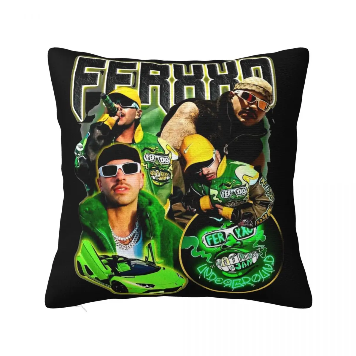 Feid Ferxxo Pillowcase Double-sided Printing Polyester Cushion Cover Decorations Pillow Case Cover Living Room 40*40cm