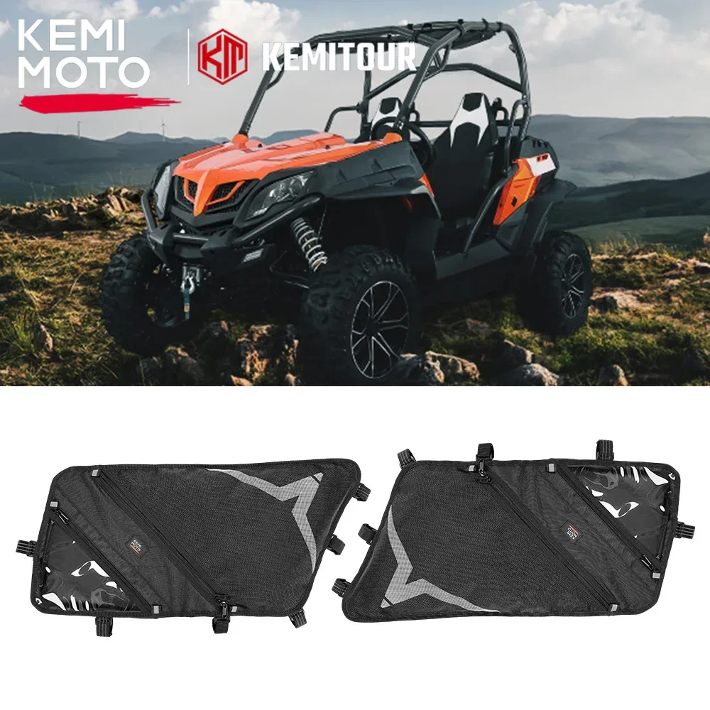 For CFMOTO ZForce 500 800 Trail 800 EX 1000 2014+ UTV 2 Packs Overhead Roof Storage Bag with Transparent Triangle Bag