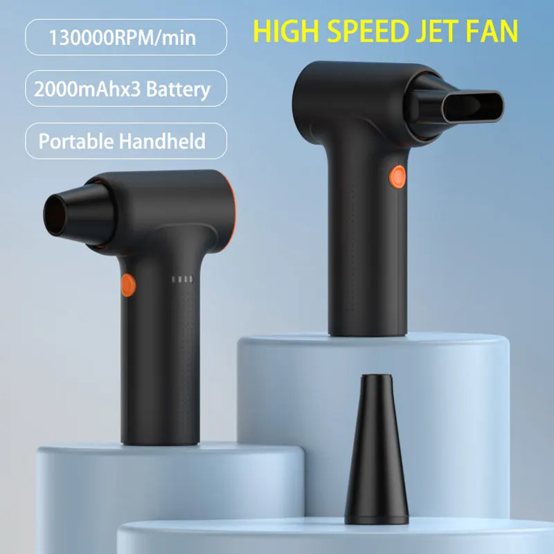 

Mini Violent Fan 130000RPM Electric Air Duster Adjustable Wind Speed Turbo Violent Blower Rechargeable Power Car Cleaning Tools
