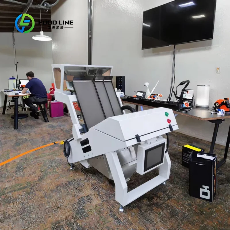 Customized Automatic Rice Grain Color Sorter, High-Precision Sorting Machine for Parcel, Barcode & Weight Recognition