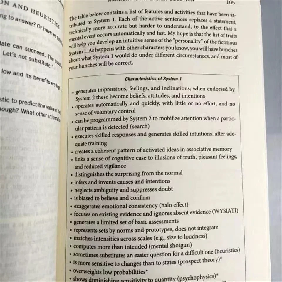 Pensamiento de libros económicos rápidos y lentos en inglés novelas de autogestión