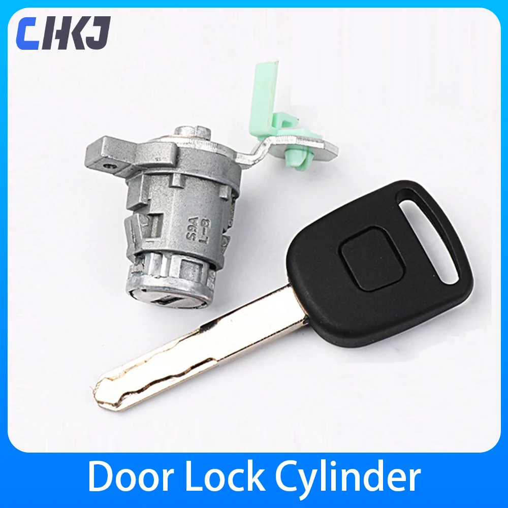 CHKJ Car Left Driver Side Door Locks Ignition Cylinder Key Aftermarket For Honda CR-V Element 2002 2003 2004 2005 2006 2007 2008