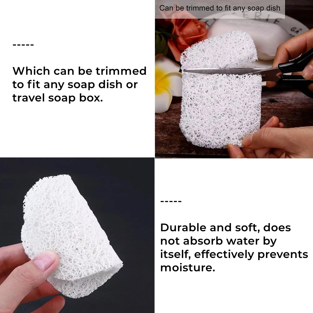 Soap Saver Drain Portable Bathroom Soap Dish Storage Accessories Environmental Protection Mildew Creative Soap Pad Anti Skid PVC