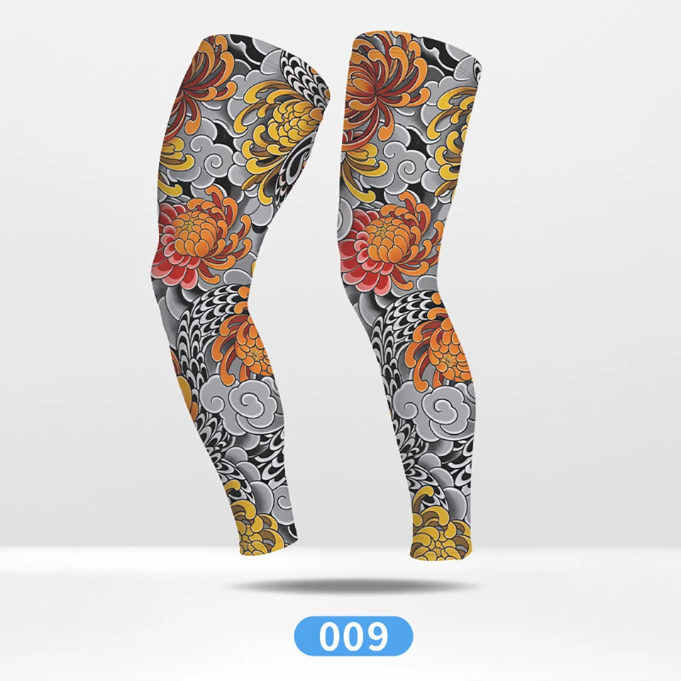 GTUBIKE Sommer-Rad-Kompressionsbeinschoner für Outdoor-Sportarten, schnelltrocknend, Knieschutz, Leggings für Laufen, Basketball, UV-Schutz