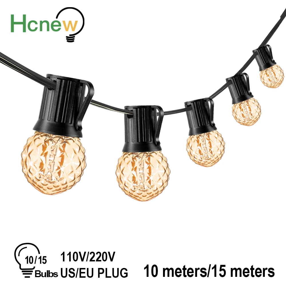 

Led Garland G40 String Light Bulbs 220V 110V Festoon Waterproof Vintage Camping Garden Yard Wedding Christmas Decoration Outdoor