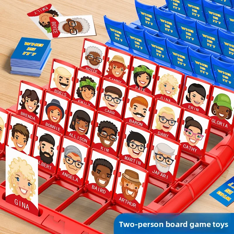 New Guess Who I Am Two-player Battle Board Game Thinking Concentration Training Boys and Girls Educational Toys