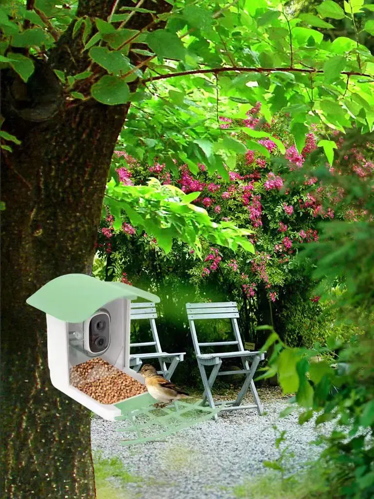 New Bird Feeder AI Smart Camera Outdoor Bird Watching Camera Recorder Motion Detection IP65 Cross Border
