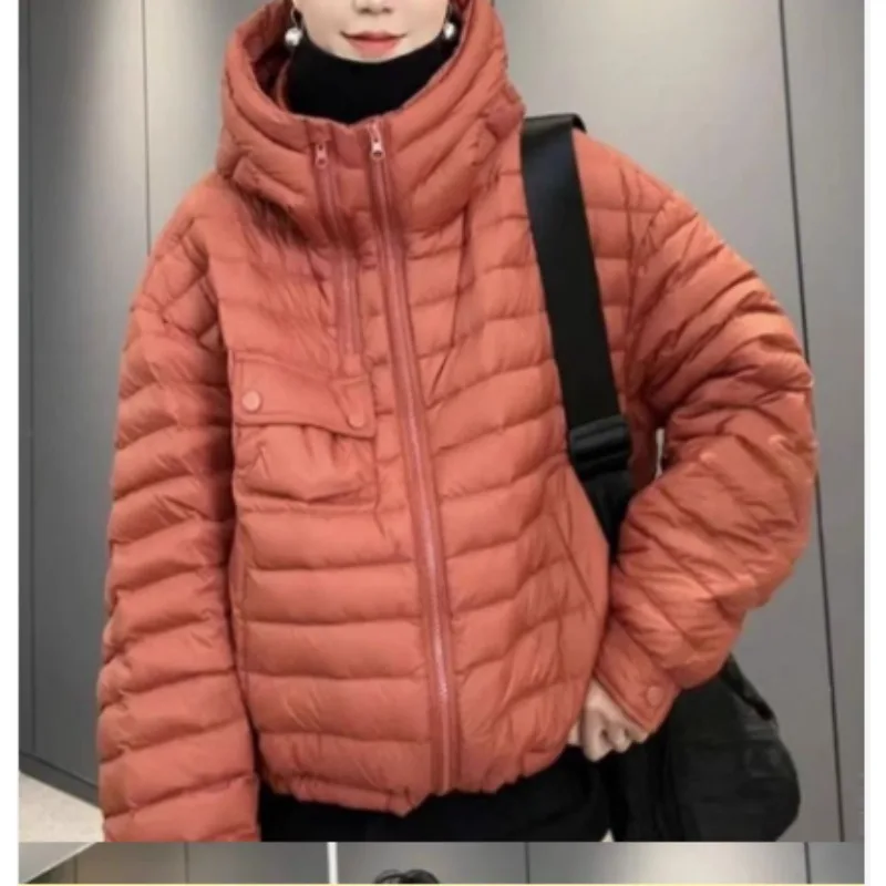 Large Size Loose Down Cotton Winter Women's Clothing New Fashion Hooded  Padded Jacket Warm Bread Jacket Fashion Mildness 2026