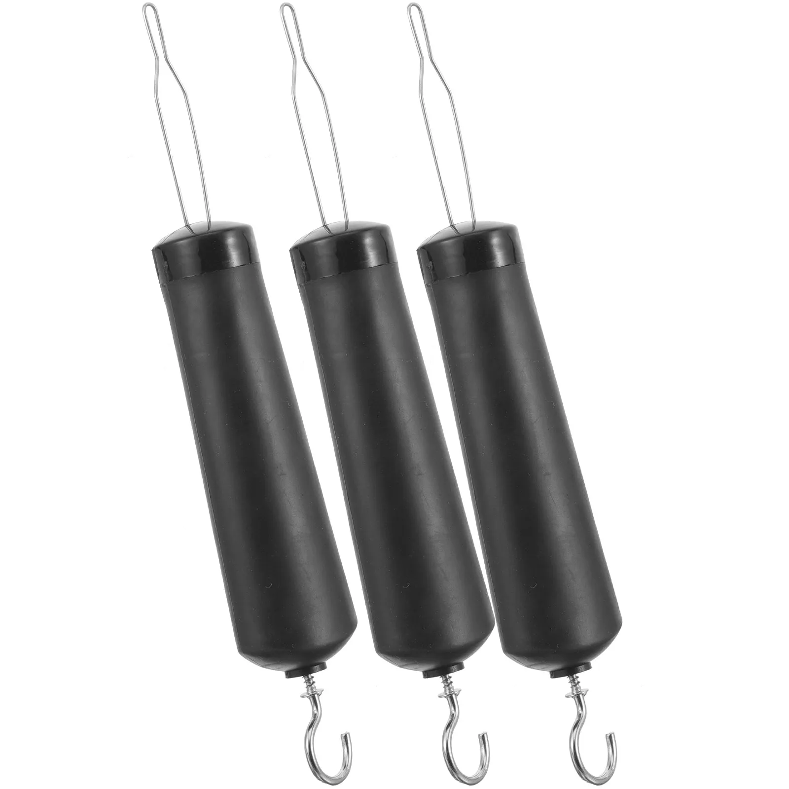 

3Pcs Metal Button Hook Dressing Aid Tool with Narrow Tip Wire Loop Comfort Grip Handle for Arthritis Seniors Clothing Button