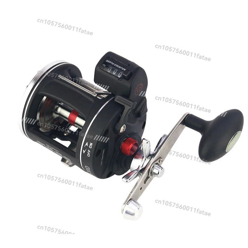 

Genuine Digital Display Drum Powerful Sea Fishing Boat Fishing Wheel Counter Fishing Line Wheel Iron Plate Wheel Water Drop