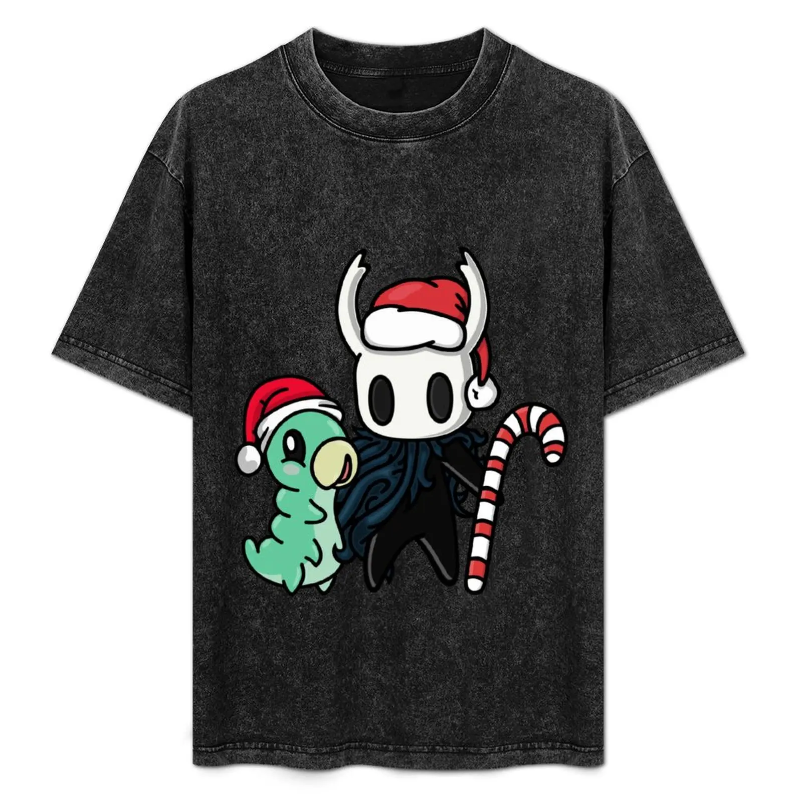 

Santa Hollow Knight & Xmas Grub T-Shirt boys animal print custom t-shirts summer 2025 man clothes big and tall t shirts for men