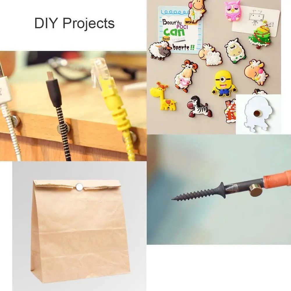 5x5mm Super Strong Round Magnets For Fridge, DIY Projects, Science & Office Use Refrigerator Magnet