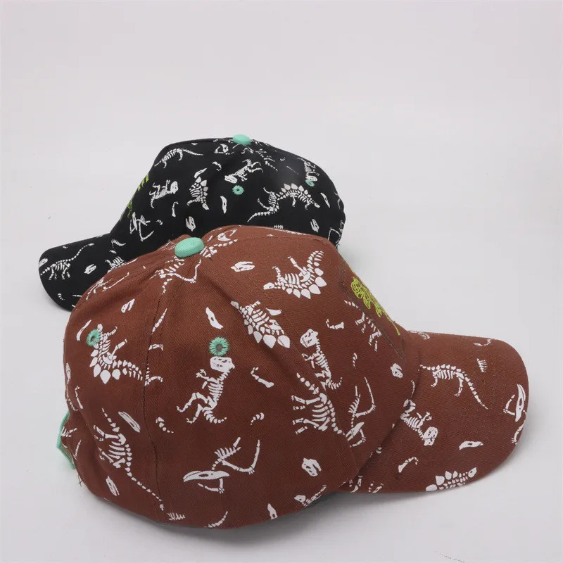 Gorra de béisbol transpirable para niño y niña, gorro ajustable de algodón con dibujos animados, novedad, primavera y verano