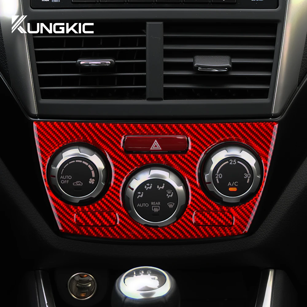 

For Subaru Impreza 2009-2011 Air Conditioning Control Panel Real 3D Carbon Fiber Sticker Climate Console Trim Car Interior